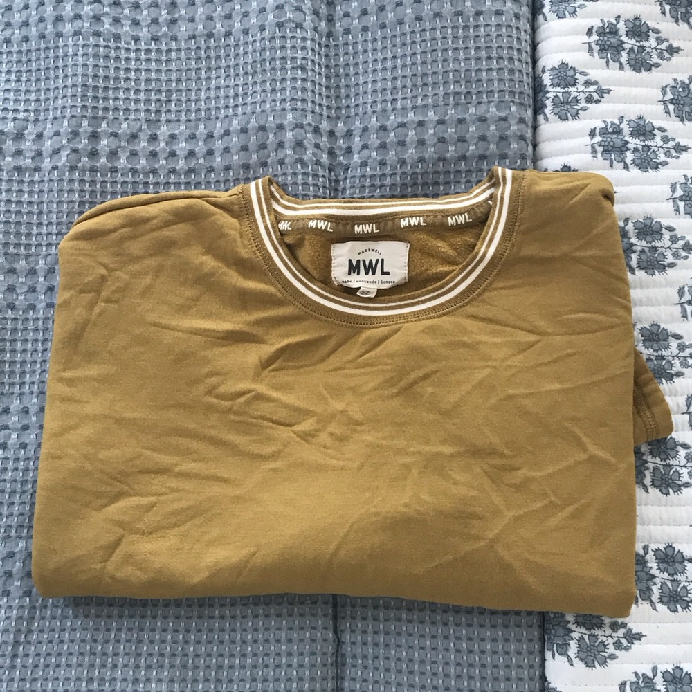 Madewell women mustard  sweatshirt